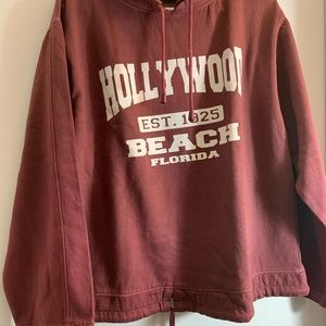 Hollywood Beach sweaters  good as new color is  its like fading maroon